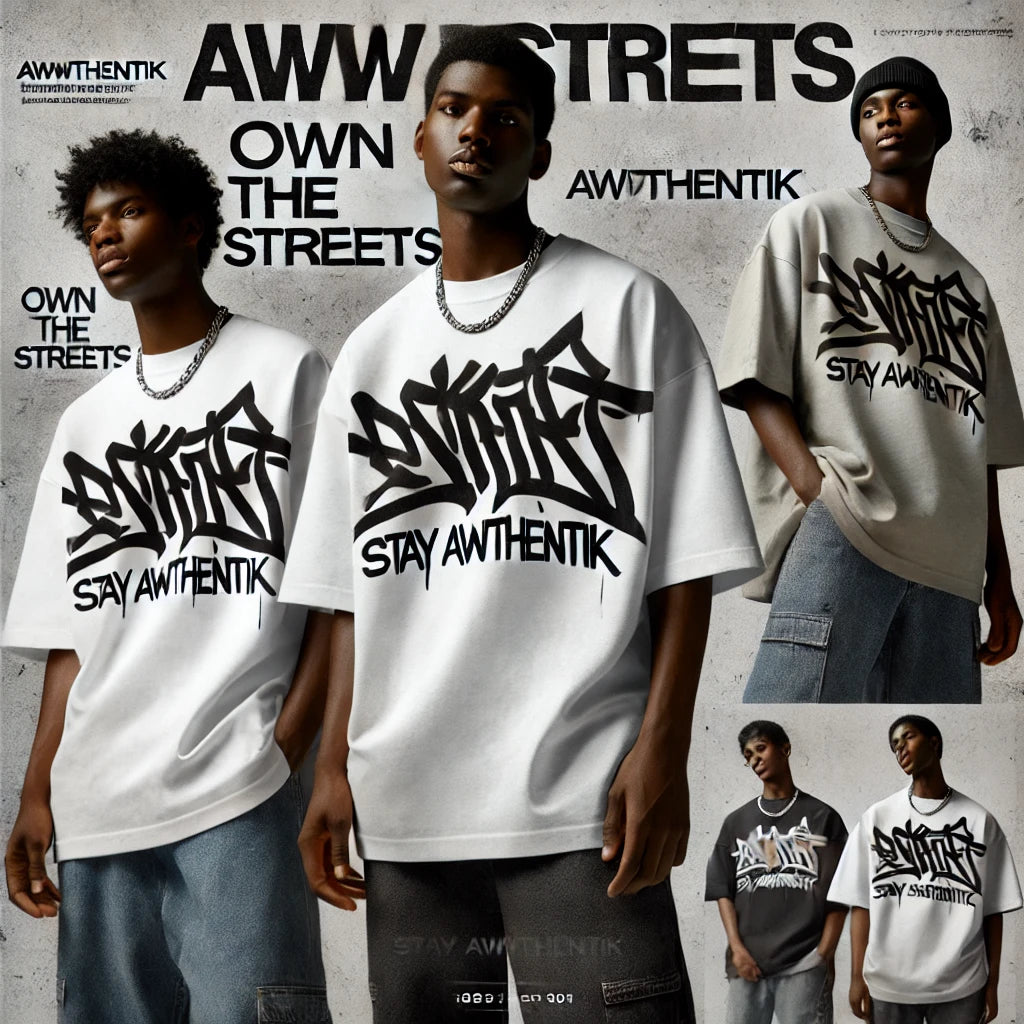 Awwthentik Graffiti Oversized Tee