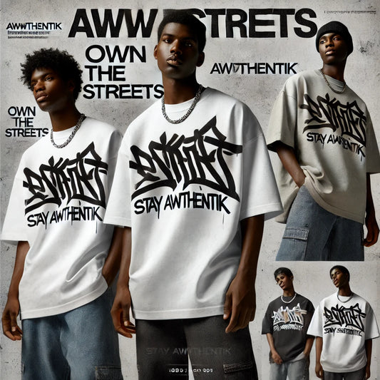 Awwthentik Graffiti Oversized Tee