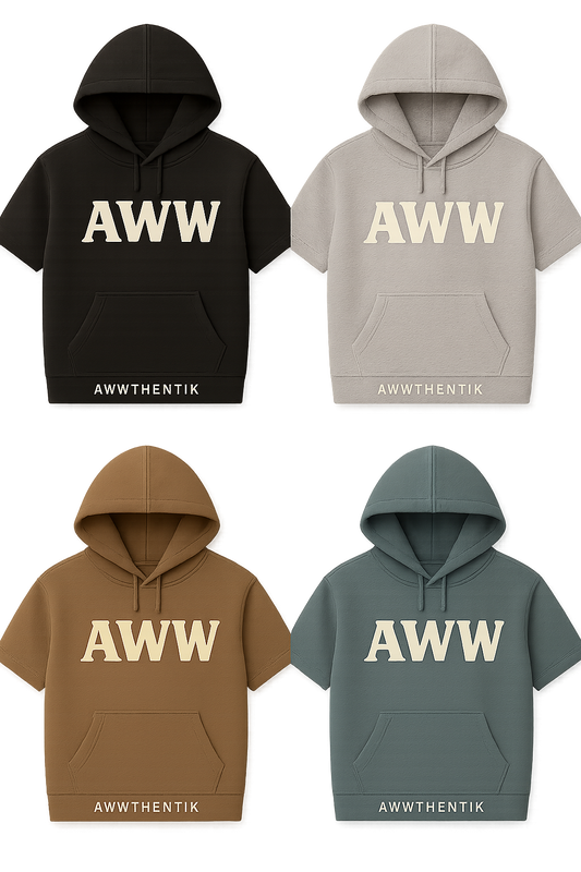 Awwthentik Lightweight Short-Sleeve Hoodie